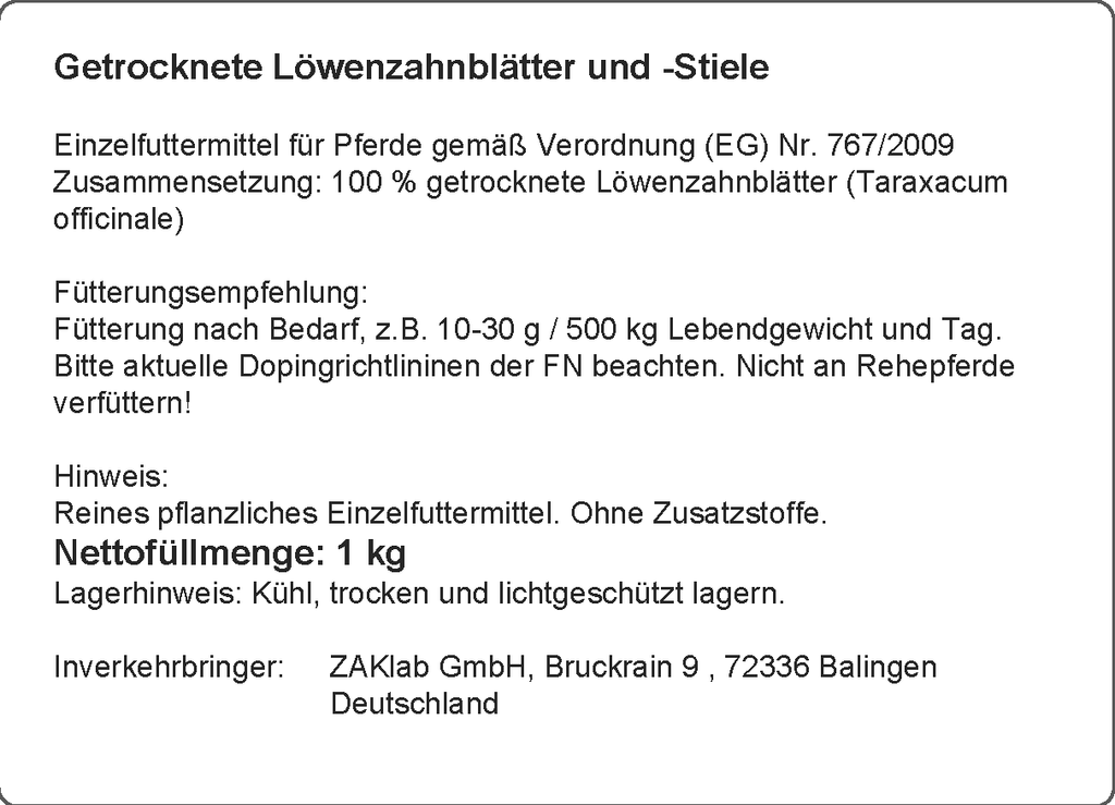 Persist - Löwenzahn Pferd für Stoffwechsel, Leber & Galle
